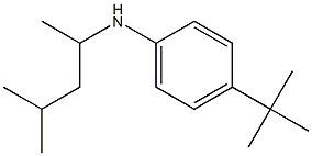 4-tert-butyl-N-(4-methylpentan-2-yl)aniline 结构式