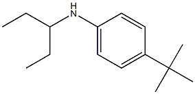 4-tert-butyl-N-(pentan-3-yl)aniline 结构式