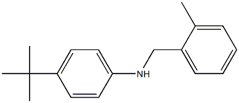 4-tert-butyl-N-[(2-methylphenyl)methyl]aniline 结构式