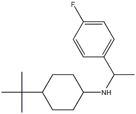 4-tert-butyl-N-[1-(4-fluorophenyl)ethyl]cyclohexan-1-amine 结构式