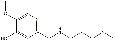 5-({[3-(dimethylamino)propyl]amino}methyl)-2-methoxyphenol 结构式