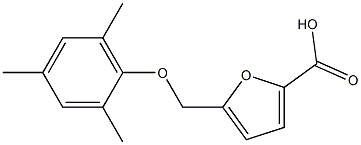 5-(2,4,6-trimethylphenoxymethyl)furan-2-carboxylic acid 结构式