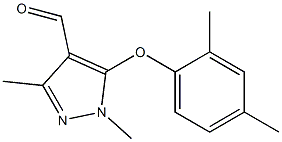 5-(2,4-dimethylphenoxy)-1,3-dimethyl-1H-pyrazole-4-carbaldehyde 结构式