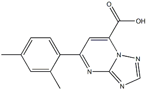 5-(2,4-dimethylphenyl)-[1,2,4]triazolo[1,5-a]pyrimidine-7-carboxylic acid 结构式