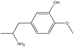 5-(2-aminopropyl)-2-methoxyphenol 结构式