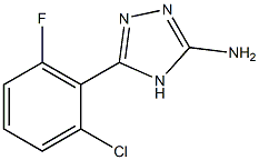 5-(2-chloro-6-fluorophenyl)-4H-1,2,4-triazol-3-amine 结构式