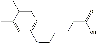 5-(3,4-dimethylphenoxy)pentanoic acid 结构式