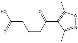 5-(3,5-dimethyl-1,2-oxazol-4-yl)-5-oxopentanoic acid 结构式