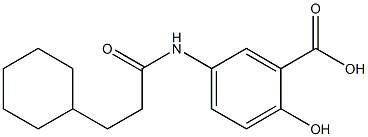 5-(3-cyclohexylpropanamido)-2-hydroxybenzoic acid 结构式