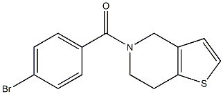 5-(4-bromobenzoyl)-4,5,6,7-tetrahydrothieno[3,2-c]pyridine 结构式