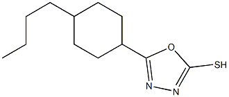 5-(4-butylcyclohexyl)-1,3,4-oxadiazole-2-thiol 结构式