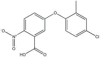 5-(4-chloro-2-methylphenoxy)-2-nitrobenzoic acid 结构式