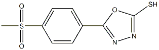 5-(4-methanesulfonylphenyl)-1,3,4-oxadiazole-2-thiol 结构式