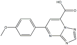 5-(4-methoxyphenyl)-[1,2,4]triazolo[1,5-a]pyrimidine-7-carboxylic acid 结构式