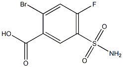 5-(aminosulfonyl)-2-bromo-4-fluorobenzoic acid 结构式