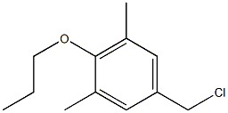 5-(chloromethyl)-1,3-dimethyl-2-propoxybenzene 结构式