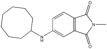 5-(cyclooctylamino)-2-methyl-2,3-dihydro-1H-isoindole-1,3-dione 结构式