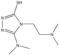 5-(dimethylamino)-4-[2-(dimethylamino)ethyl]-4H-1,2,4-triazole-3-thiol 结构式