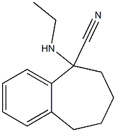 5-(ethylamino)-6,7,8,9-tetrahydro-5H-benzo[7]annulene-5-carbonitrile 结构式