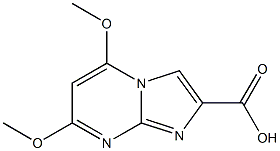 5,7-dimethoxyimidazo[1,2-a]pyrimidine-2-carboxylic acid 结构式