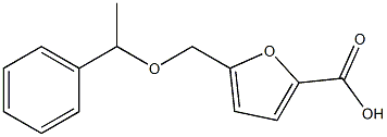5-[(1-phenylethoxy)methyl]-2-furoic acid 结构式