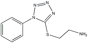 5-[(2-aminoethyl)sulfanyl]-1-phenyl-1H-1,2,3,4-tetrazole 结构式