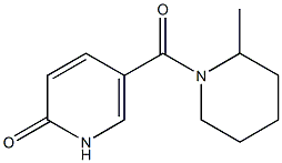 5-[(2-methylpiperidin-1-yl)carbonyl]-1,2-dihydropyridin-2-one 结构式