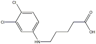 5-[(3,4-dichlorophenyl)amino]pentanoic acid 结构式