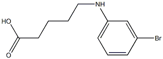 5-[(3-bromophenyl)amino]pentanoic acid 结构式