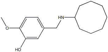 5-[(cyclooctylamino)methyl]-2-methoxyphenol 结构式