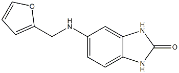 5-[(furan-2-ylmethyl)amino]-2,3-dihydro-1H-1,3-benzodiazol-2-one 结构式