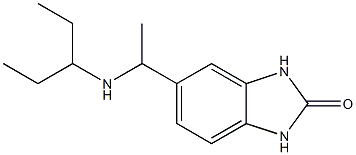 5-[1-(pentan-3-ylamino)ethyl]-2,3-dihydro-1H-1,3-benzodiazol-2-one 结构式