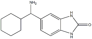 5-[amino(cyclohexyl)methyl]-2,3-dihydro-1H-1,3-benzodiazol-2-one 结构式