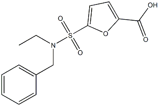 5-[benzyl(ethyl)sulfamoyl]furan-2-carboxylic acid 结构式