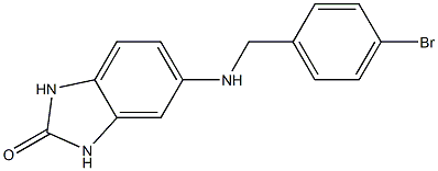 5-{[(4-bromophenyl)methyl]amino}-2,3-dihydro-1H-1,3-benzodiazol-2-one 结构式