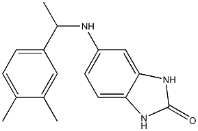 5-{[1-(3,4-dimethylphenyl)ethyl]amino}-2,3-dihydro-1H-1,3-benzodiazol-2-one 结构式