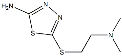 5-{[2-(dimethylamino)ethyl]sulfanyl}-1,3,4-thiadiazol-2-amine 结构式