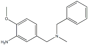 5-{[benzyl(methyl)amino]methyl}-2-methoxyaniline 结构式