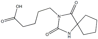 5-{2,4-dioxo-1,3-diazaspiro[4.4]nonan-3-yl}pentanoic acid 结构式