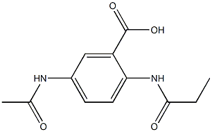 5-acetamido-2-propanamidobenzoic acid 结构式