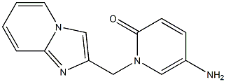 5-amino-1-{imidazo[1,2-a]pyridin-2-ylmethyl}-1,2-dihydropyridin-2-one 结构式