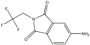 5-amino-2-(2,2,2-trifluoroethyl)-2,3-dihydro-1H-isoindole-1,3-dione 结构式