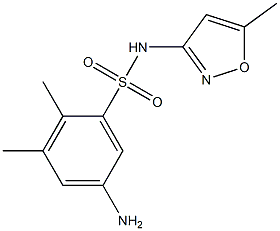 5-amino-2,3-dimethyl-N-(5-methyl-1,2-oxazol-3-yl)benzene-1-sulfonamide 结构式