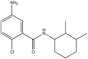 5-amino-2-chloro-N-(2,3-dimethylcyclohexyl)benzamide 结构式