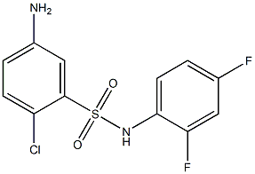 5-amino-2-chloro-N-(2,4-difluorophenyl)benzene-1-sulfonamide 结构式