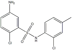 5-amino-2-chloro-N-(2-chloro-4-methylphenyl)benzene-1-sulfonamide 结构式