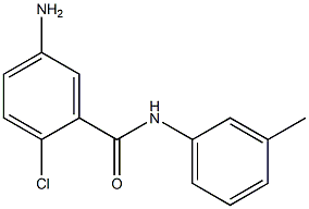 5-amino-2-chloro-N-(3-methylphenyl)benzamide 结构式