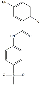 5-amino-2-chloro-N-(4-methanesulfonylphenyl)benzamide 结构式