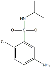 5-amino-2-chloro-N-(propan-2-yl)benzene-1-sulfonamide 结构式