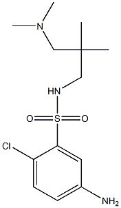 5-amino-2-chloro-N-{2-[(dimethylamino)methyl]-2-methylpropyl}benzene-1-sulfonamide 结构式